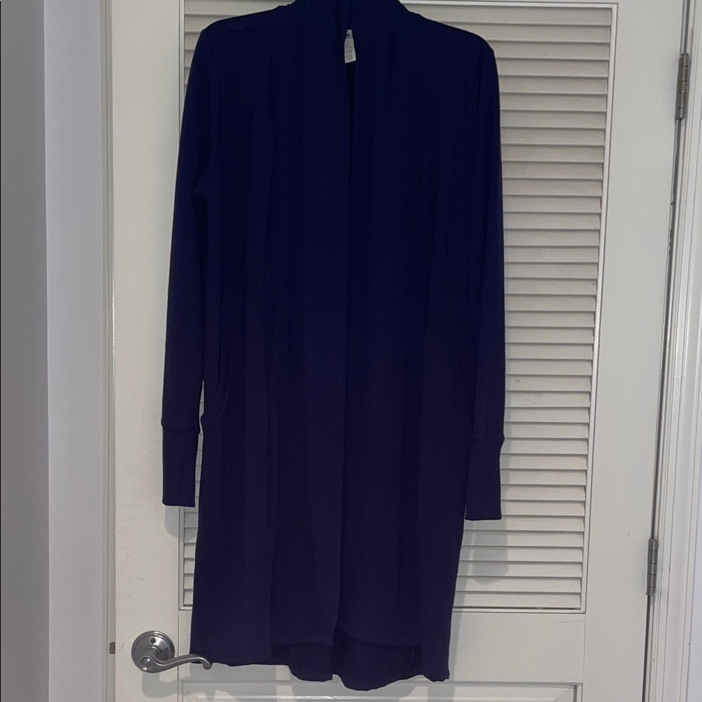 90 Degree By Reflex Long Open-Front Cardigan jacket